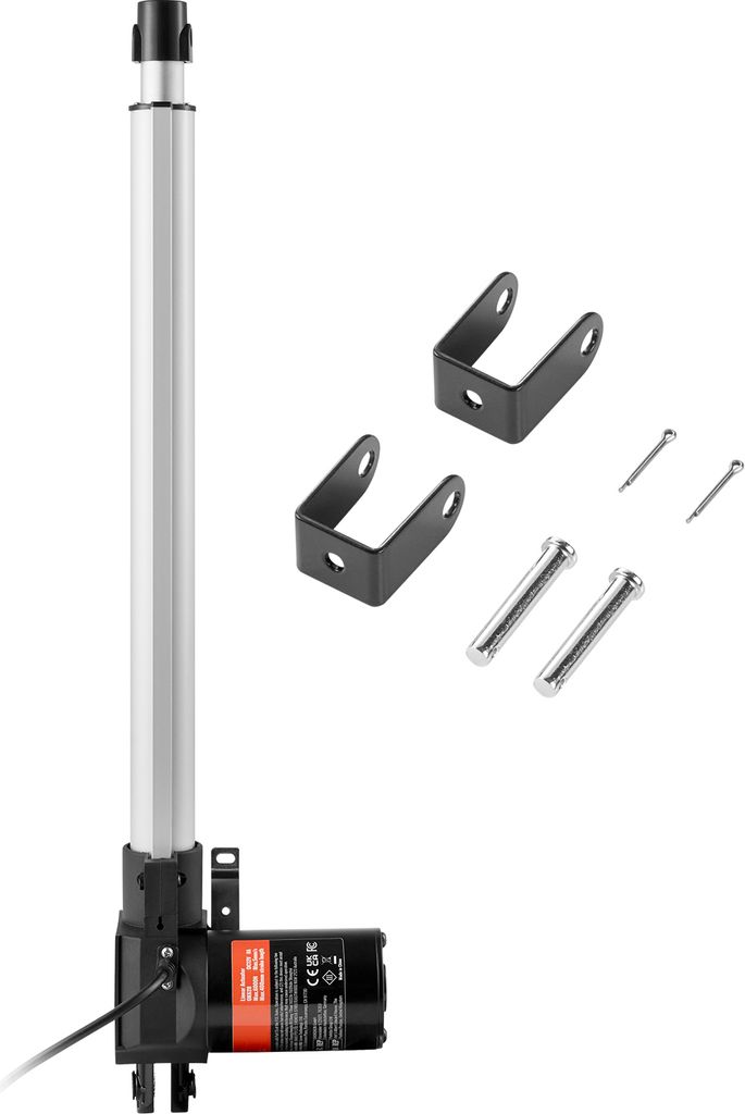 SucceBuy 12-V-Linearantrieb, 16 Zoll, Schwerlast, 1320 lbs/6000 N, 0,19"/s Bewegungsantrieb, mit Montagehalterung und IP44-Schutz für elektrische ...