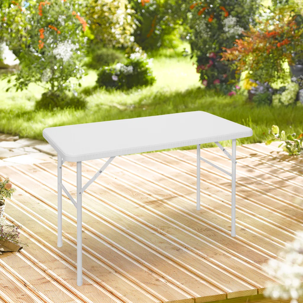 Table de jardin pliante gain de place BASTIAN - Stable et durable - 2