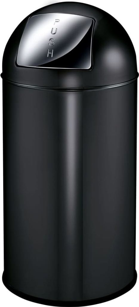 EKO - Pushcan 40 Liter - Steel   - Matt Schwarz Image du produit 