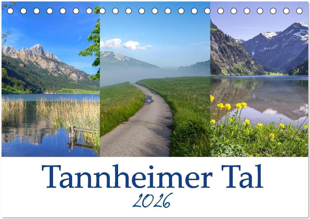 Tannheimer Tal (Tischkalender 2026 DIN A5 quer), CALVENDO Monatskalender