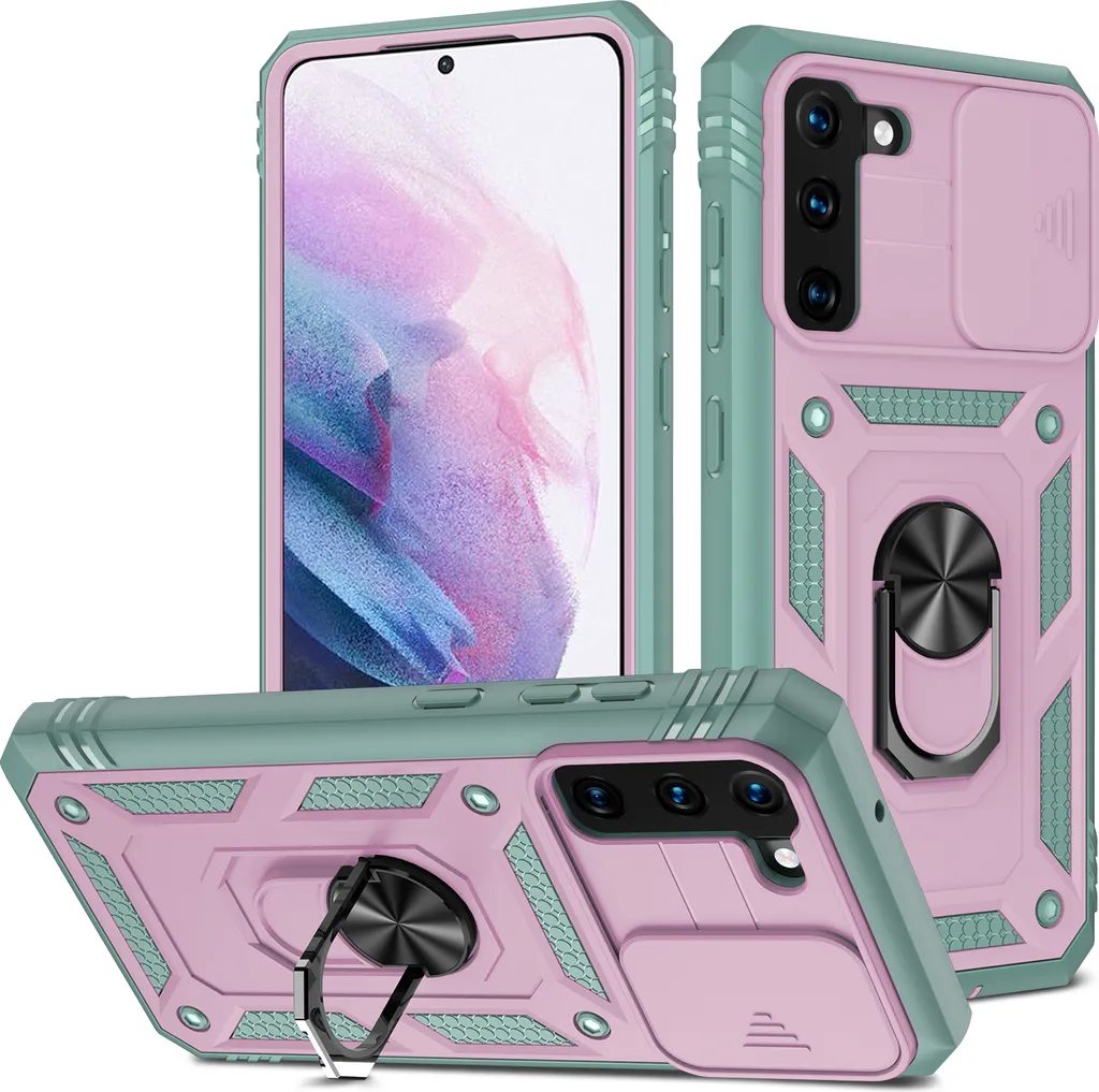 Custodia Samsung S21 FE 5G: Protezione Fotocamera e Supporto Anello
