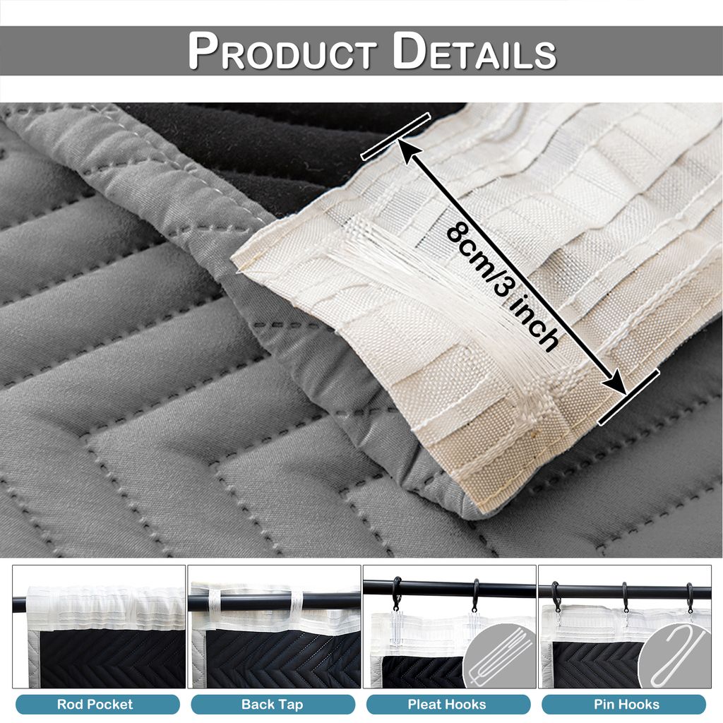 Thermovorhang Verdunkelung Vorhang Winddicht Kälteschutz Produktbild 7