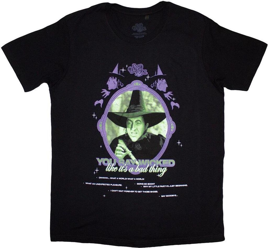 The Wizard Of Oz - "You Say Wicked" T-Shirt für Herren/Damen Uni RO12944 (XXL) (Schwarz)