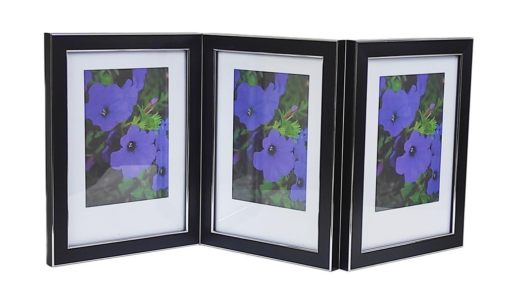 GALERIE Multirahmen TITAN 3428 für Fotos 15x21 cm DREIFACH vertikal/vertikal/vertikal