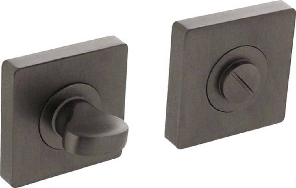 Rosettenpaar Intersteel WC eckig anthrazit matt 55x55 mm