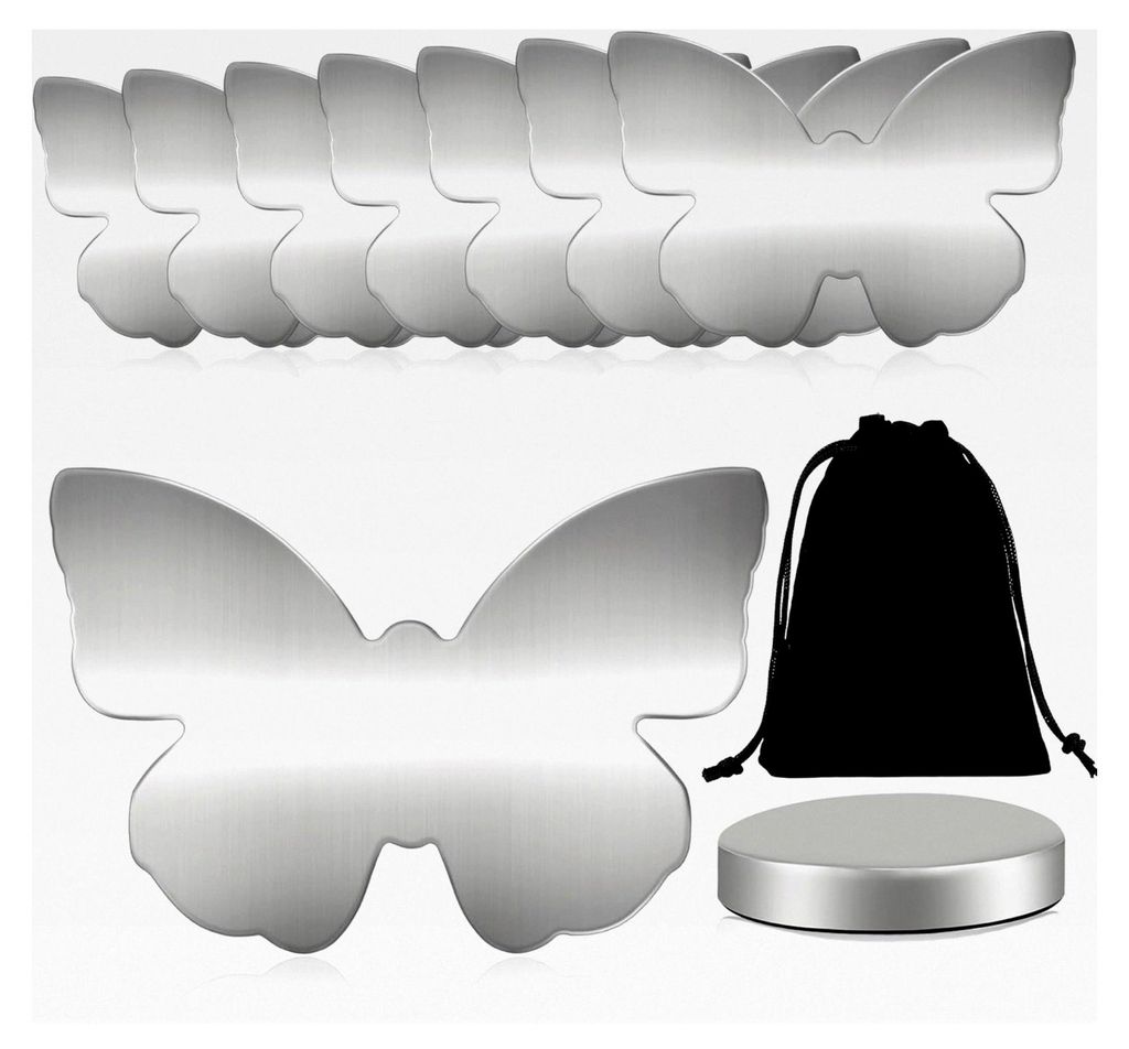 8er Set Tischdeckenbeschwerer Magnet Schmetterling - 54g Extra schwer