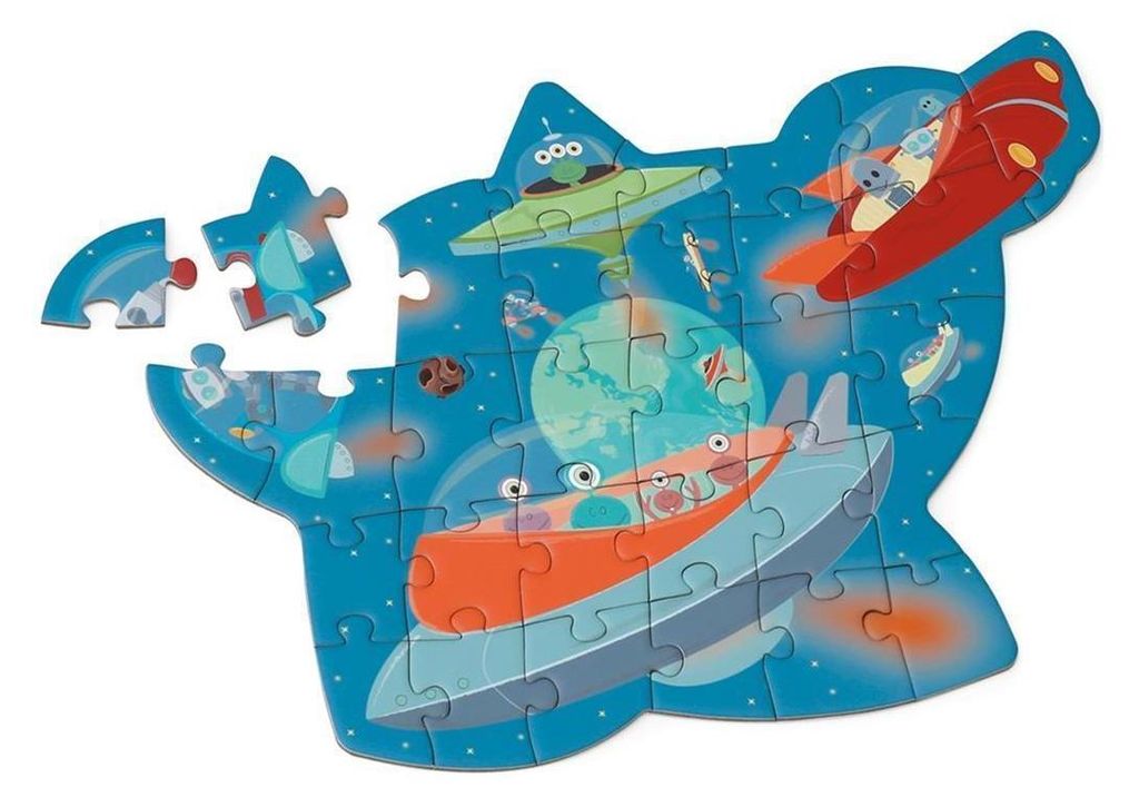 SCRATCH Konturpuzzle – Weltraum