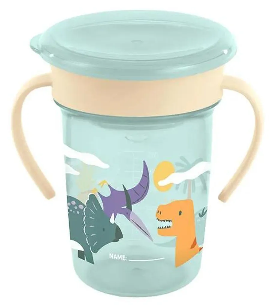 Tasse anti-fuite Jurassic 260ml avec bec silicone - Fini les dégâts