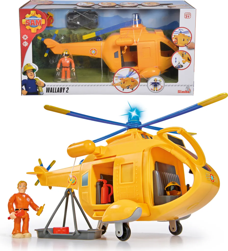 Hélicoptère Wallaby II pour missions de secours aérien - Sam le Pompier