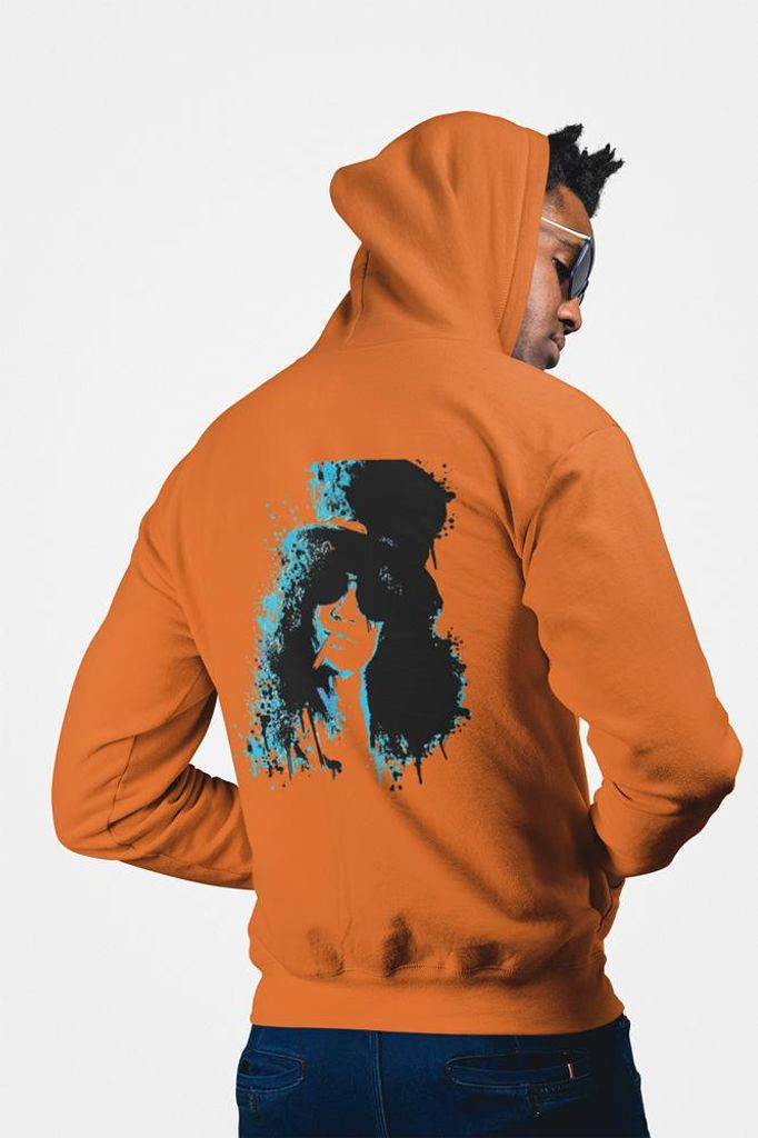 D&B Uni Hoodie ZIPZN00008 Slash Orange-Größe M