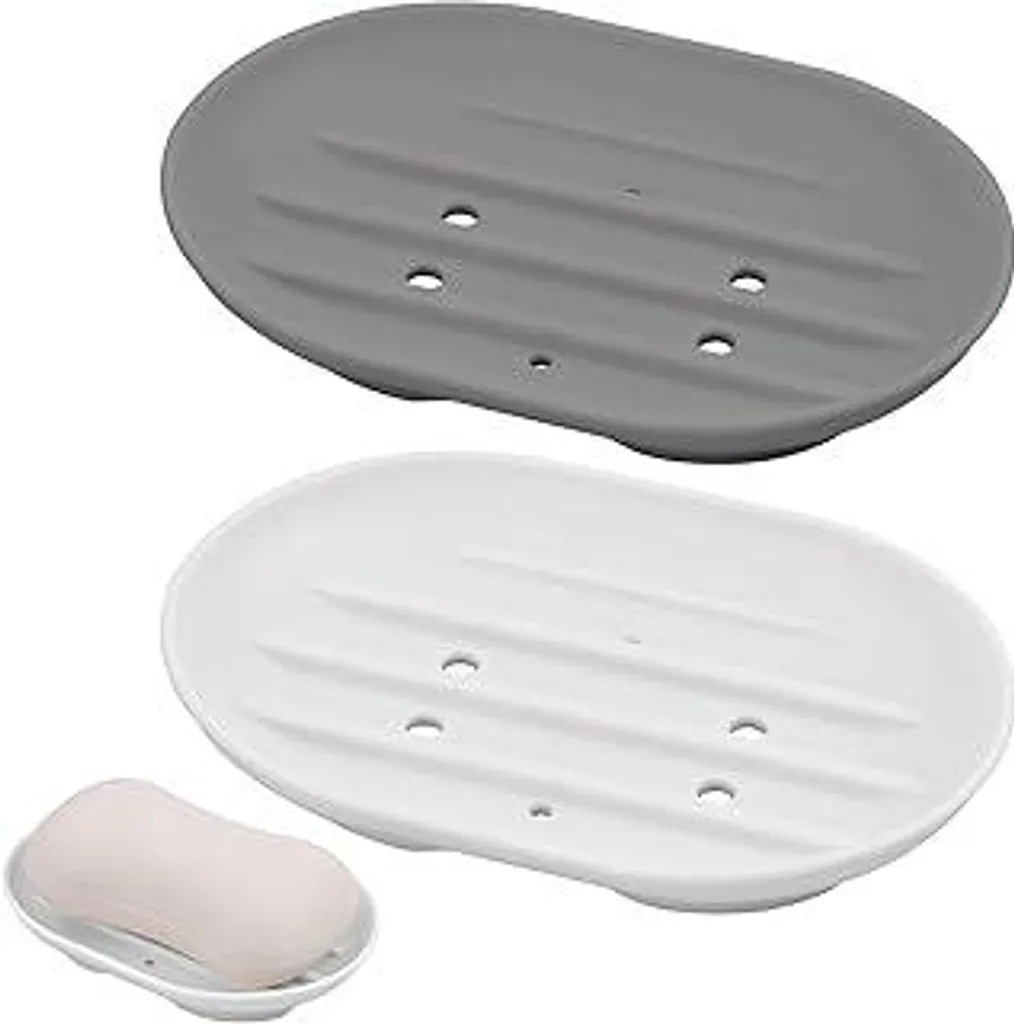 Portasapone Silicone KYSUN Ovale: Risparmia Sapone e Plastica