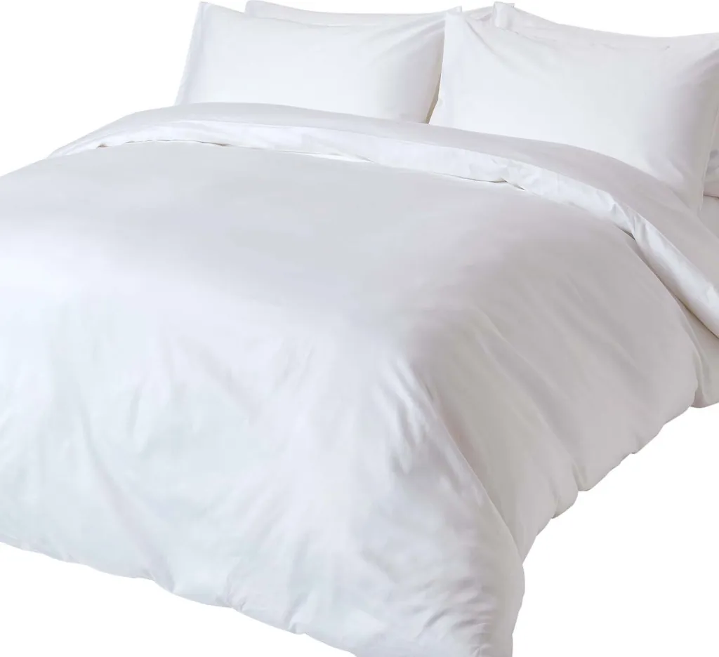 Lenzuola Matrimoniali Bio Homescapes 200x200 Bianche - Sicure e Lavabili