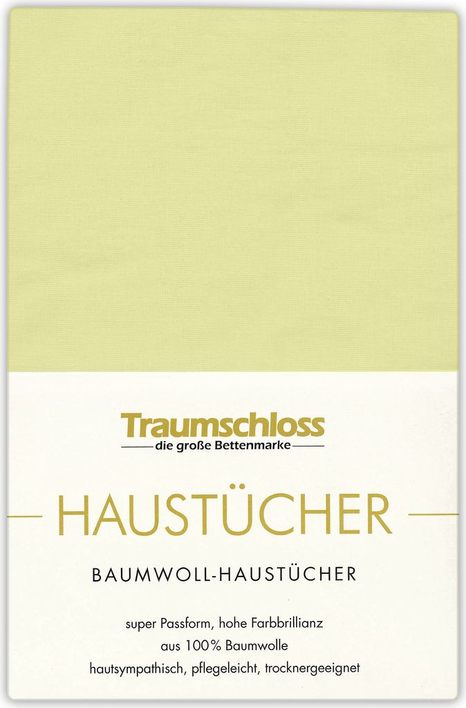 Traumschloss Betttuch Haustuch 150 x 250 cm grün Produktbild 