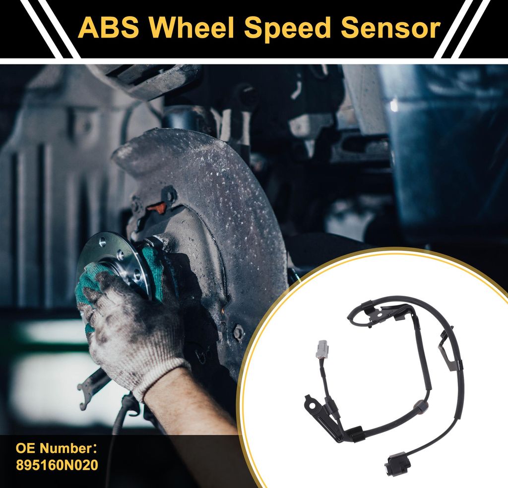 ABS Raddrehzahl Sensor ABS Sensor Antiblockier Bremssystem Sensor Nr.895160N020 für Toyota Crown 2005-2015 1Stk Vorne Links