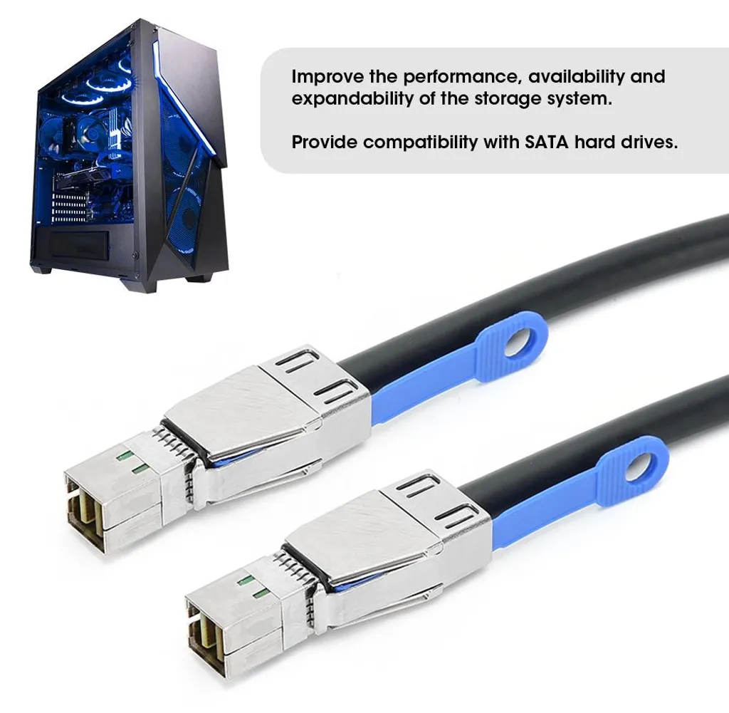 Câble Mini SAS HD-8644 H0503 Haute Densité pour Serveur de 3m