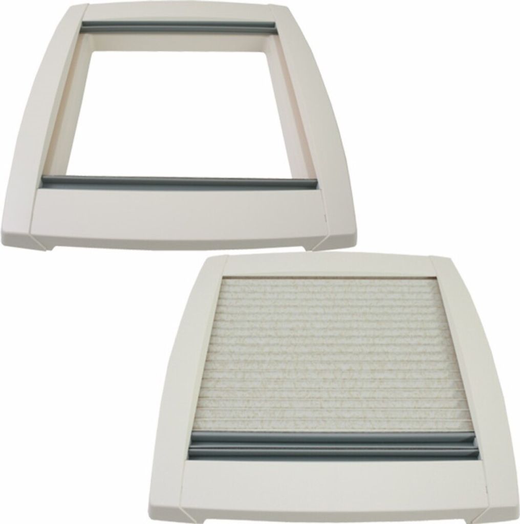 Innenrahmen für MPK Dachluke Dachfenster Dachhaube 40 x 40 cm Wohnwagen Wohnmobil Caravan mit Doppelplissee