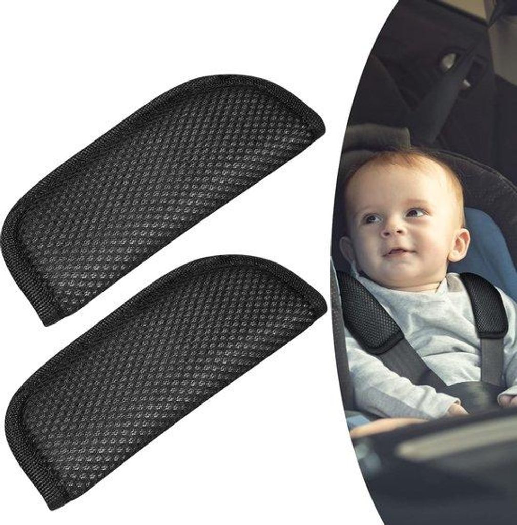 Kinderneckschutz, 2 Stück Universeller Kinderkissen für Babysitz, atmungsaktives Schlafkissen, Kinderhalsstütze für Auto, Kinderkissen für Aut...