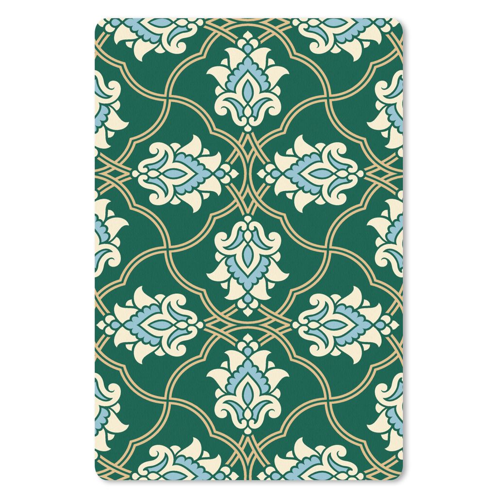 MuchoWow Mauspad Mousepad Blumen - Antiquitäten - Design 18x27 cm - Mousepads - Maus Mat - Pad - Mausunterlage