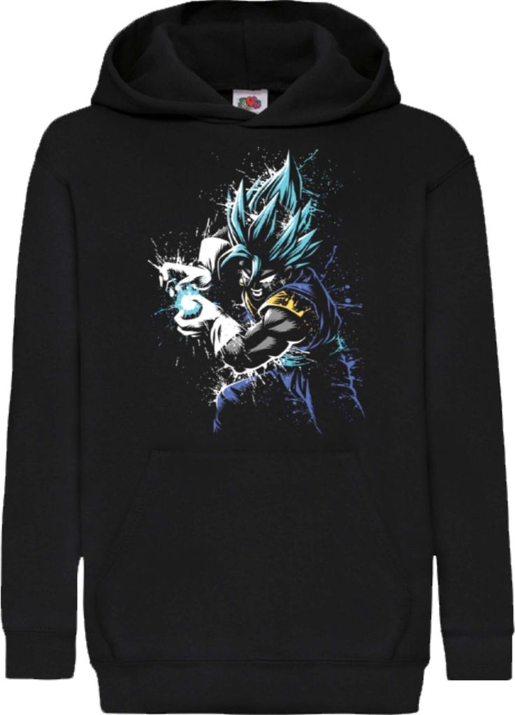 Kinder Kapuzenpullover Dragon Anime Manga Ball Z Goku 14, 7-8 Jahr - 128 / Schwarz