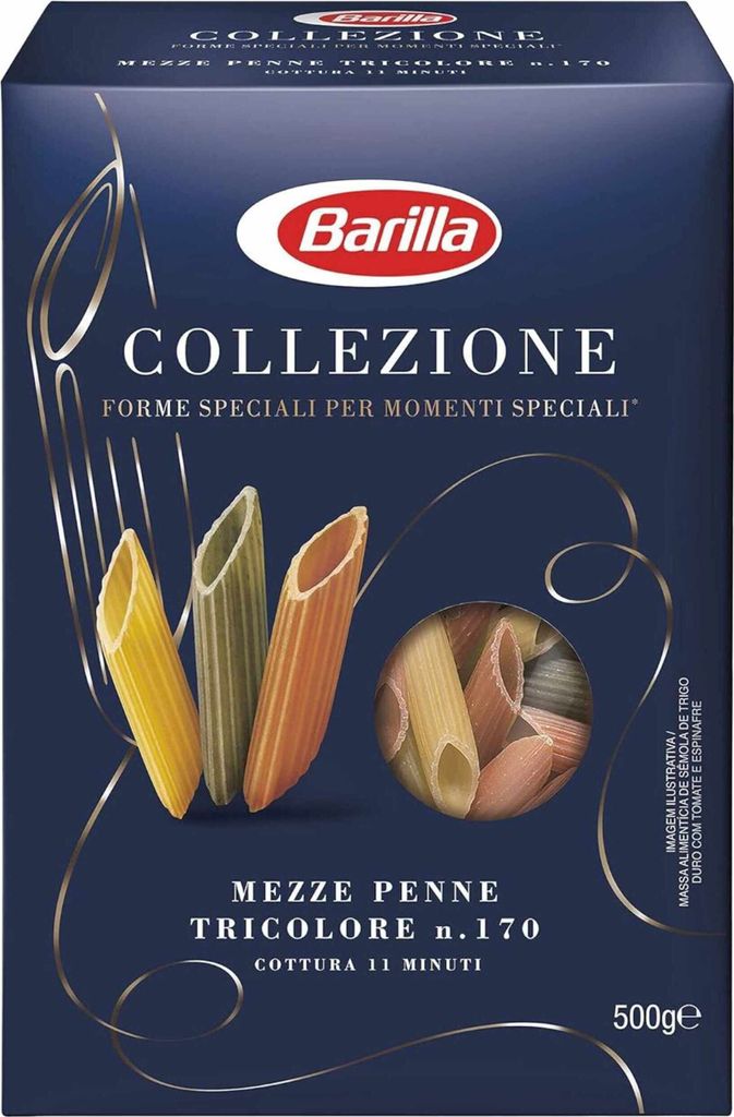 Barilla Collezione Mezze Penne Tricolori 500g Produktbild 