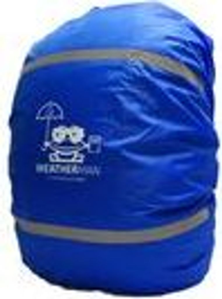 WEATHERMAN Regenschutz für Rucksack und Schulranzen - mit Reflektoren, wasserdichte Regenhülle in Signalfarbe