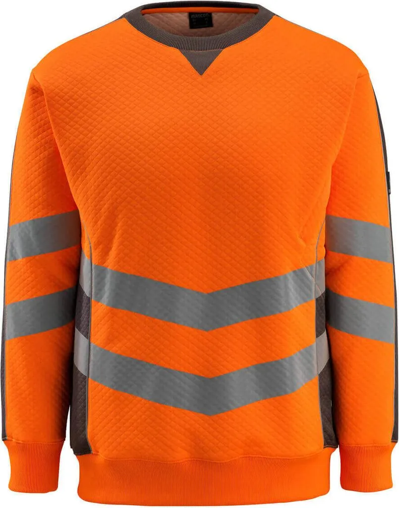 MASCOT® unisex Warnschutz-Langarmshirt Wigton orange Größe M