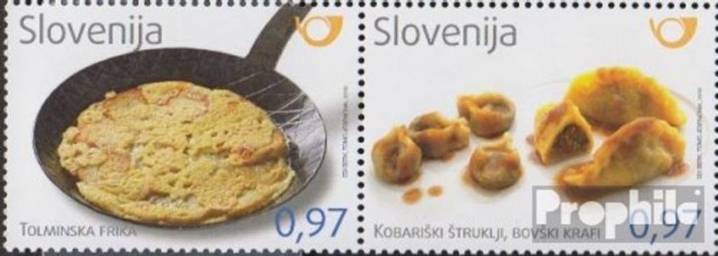 Briefmarken Slowenien 2016 Mi 1231-1232 Paar (kompl.Ausg.) postfrisch Gastronomie