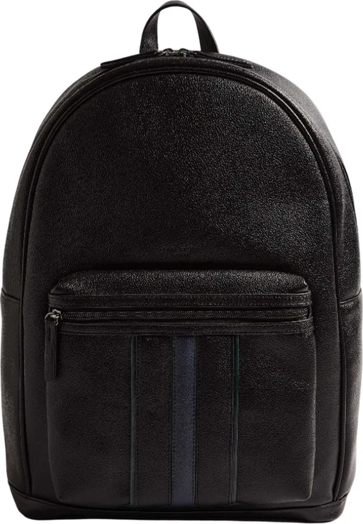 Sac à dos PC Ted Baker Keviin Stripe noir avec compartiment rembourré 15"
