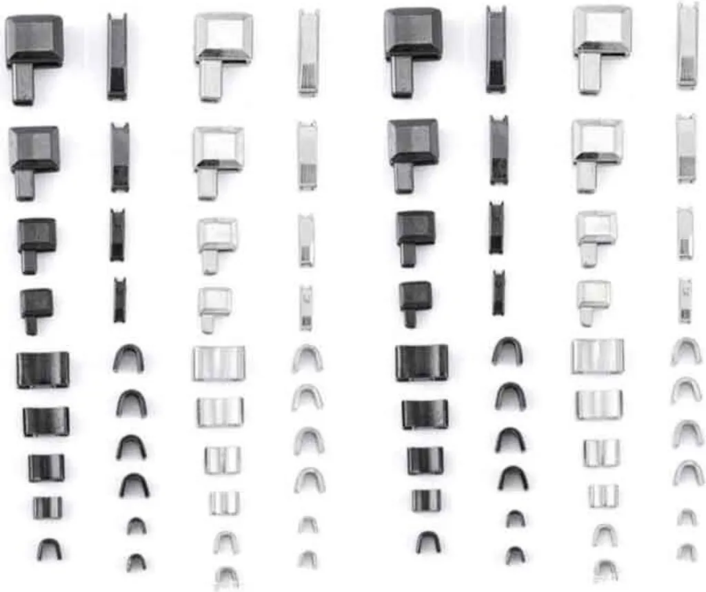 Kit Riparazione Zip Metallo 32 Pezzi INF - Ricambi per Tende e Zaini