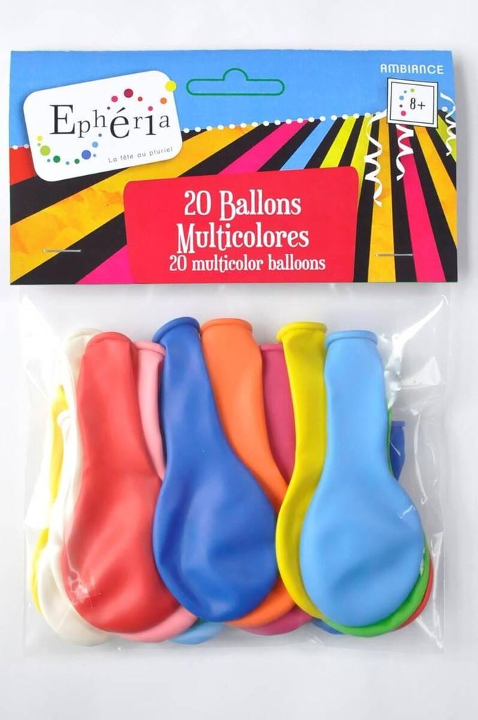 Mehrfarbige aufblasbare luftballons x20 - Atmosphera créateur d'intérieur