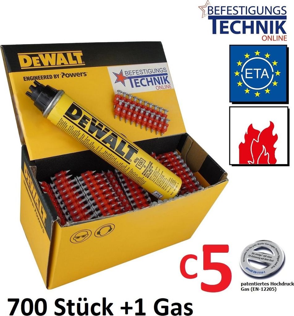 Stahl- Betonnägel 3,0x22mm XH +Gas C5 für Würth Diga CS2 CS3 NG CS-2/3 HFB Max GS738 Betonnagler ETA