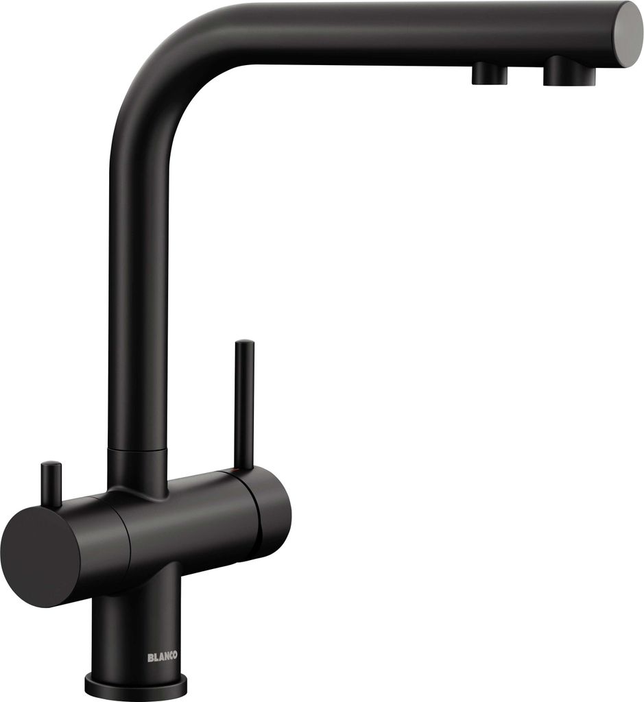 BLANCO FONTAS II Filter Küchenarmatur Wasserhahn Hochdruck schwarz matt - OHNE FILTERSYSTEM - MUSS SEPERAT BESTELLT WERDEN - inkl.