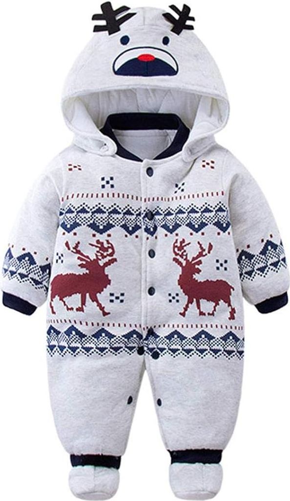 Kinder Mädchen Jungen Strampler Neugeborenen Verdicken Schneeanzug Herbst/Winter Säugling Overalls Outfit