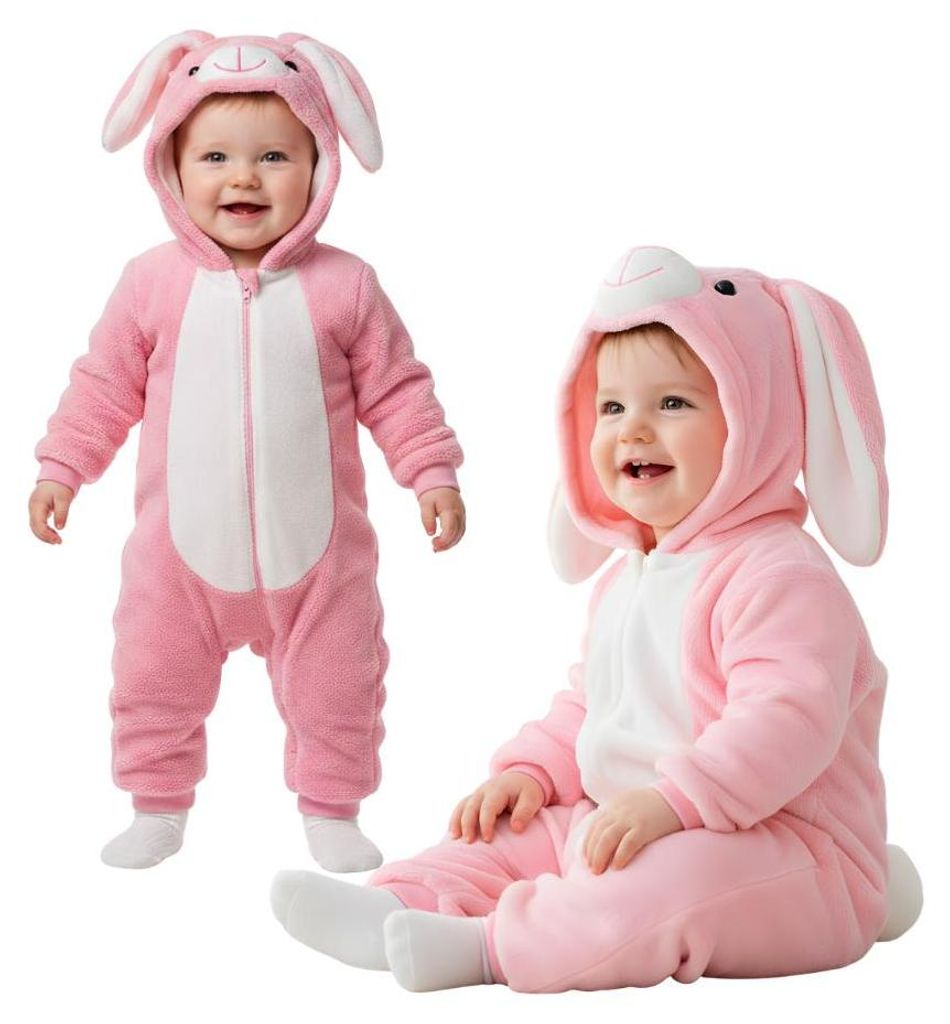 Pigiama Costume Onesie Travestimento Coniglietto Rosa 90: Immagine del prodotto 
