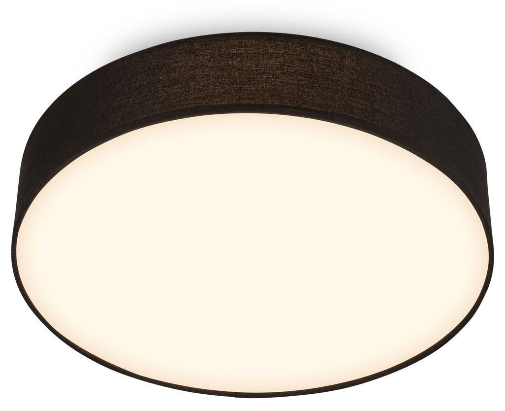Briloner LED Deckenlampe Stoffschirm Ø38x10,5 cm Rund 24W Produktbild 