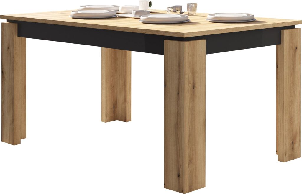 Esstisch Esszimmertisch 160 - 200 cm ausziehbar Evoke Eiche - CORTE - Die Möbelfundgrube