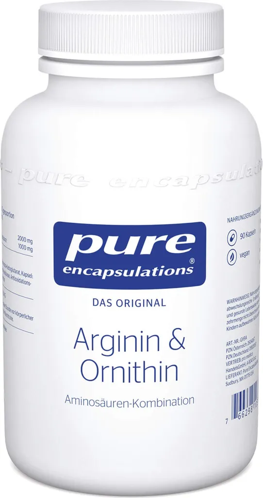 Pure Encapsulations Arginine+Ornithine 90 gélules pour le sport