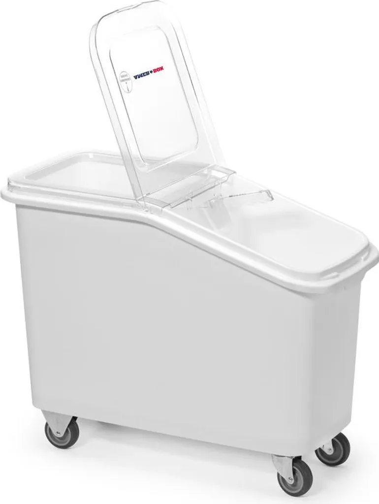 Bac à ingrédients 62L HENDI mobile avec couvercle coulissant pratique - 2
