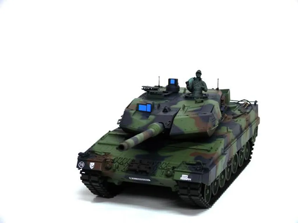 Char Leopard 2A6 RC 1/16 Camo pour Simulation de Combat et Collection - 10