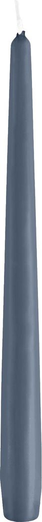 Konische Spitzkerzen Pacific Blau Grau 290 x Ø 23 mm, 12 Stück