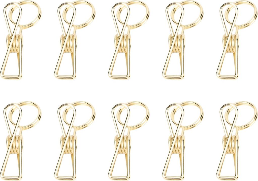 10pcs Table Card Clips wiederverwendbares Metall Desktop -Nummer -Menü -Anzeigehalter für Hochzeitsveranstaltungen Restaurantpartys 70 mm Gold