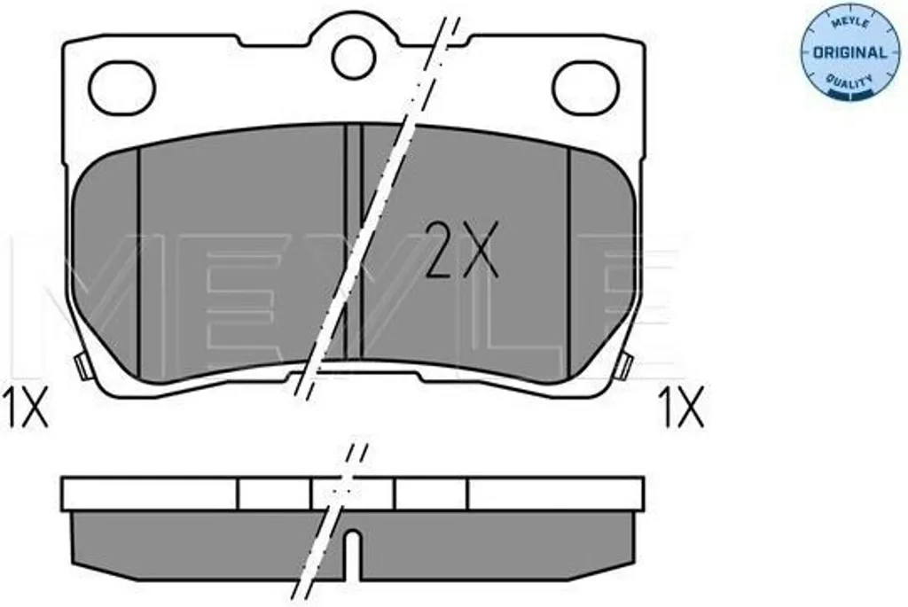 Plaquettes de frein arrière MEYLE 0252432317 pour Lexus GS et IS II