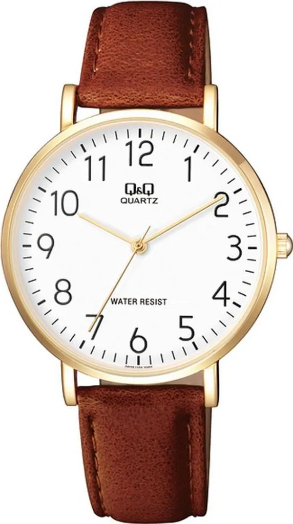 Orologio Uomo Q&Q Gold Edition - Cinturino Marrone Vintage 3 Bar