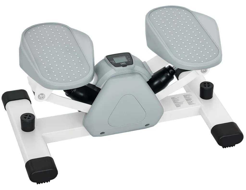Mini-stepper avec écran LCD et mouvement hydraulique, pédales larges Noir