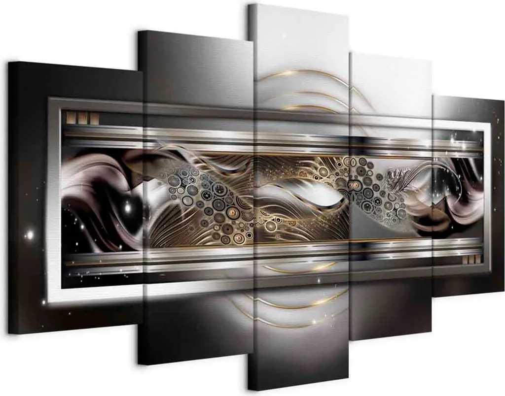 Quadro Danza dei Pianeti 100x50 cm | Stampa su Tela TNT Astratto Moderno
