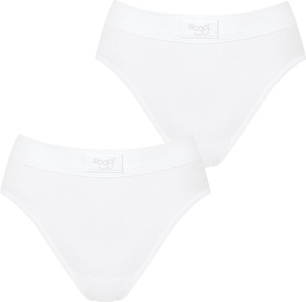 sloggi Damen Tai-Slip 2-Pack Double Comfort - WHITE - Größe 38