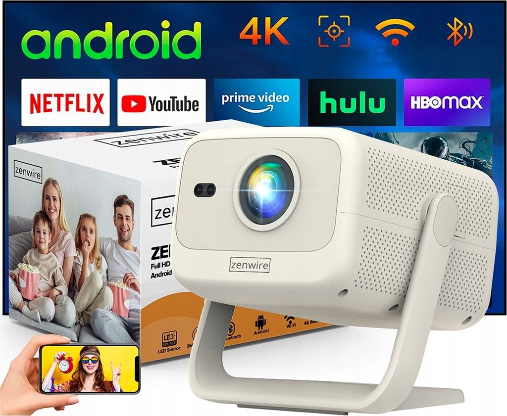 Projektor ZENWIRE so systémom Android, WiFi, Bluetooth, Obrázok produktu 