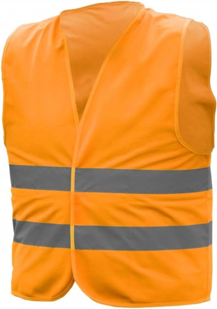 Högert Technik Warnweste für Herren, gelb/orange, Klettverschluss, 2 Reflexstreifen, 100% Polyester (120 g/m?). Ideal für Bau, Verkehr & Industr...