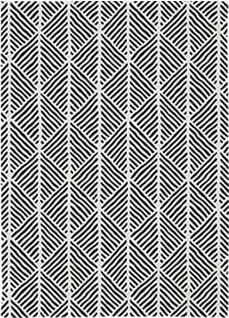 Chic-mic Abstract pattern, Schwarz, Weiß, 50 x 70 cm, Muster, Baumwolle, Maschinenwäsche, 40 °C