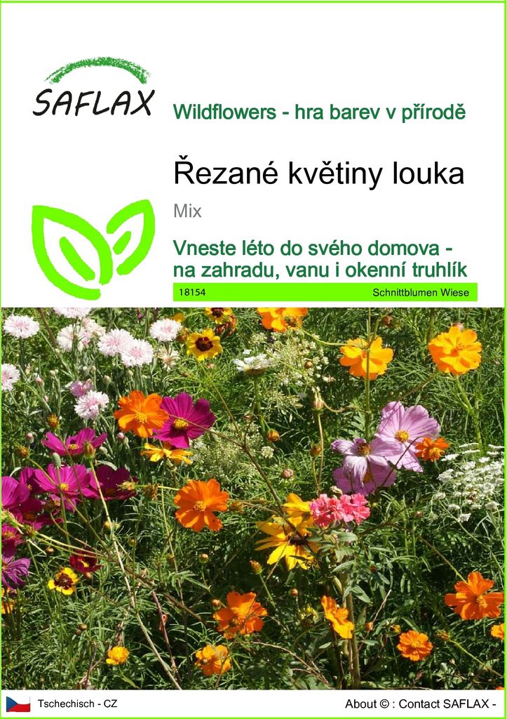 SAFLAX - Řezané květiny louka - Mix - 1000 Semena Obrázek produktu 